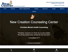 Tablet Screenshot of newcreationcounselingcenter.org